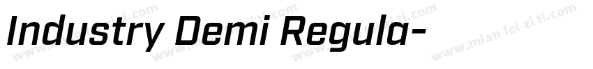 Industry Demi Regula字体转换